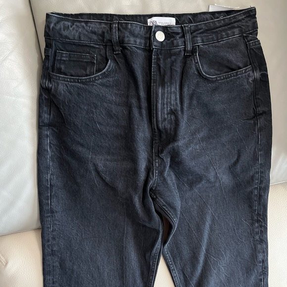 NWT - Zara Women’s High Rise Straight Ankle Length Jeans - Size 10 - Picture 2 of 9